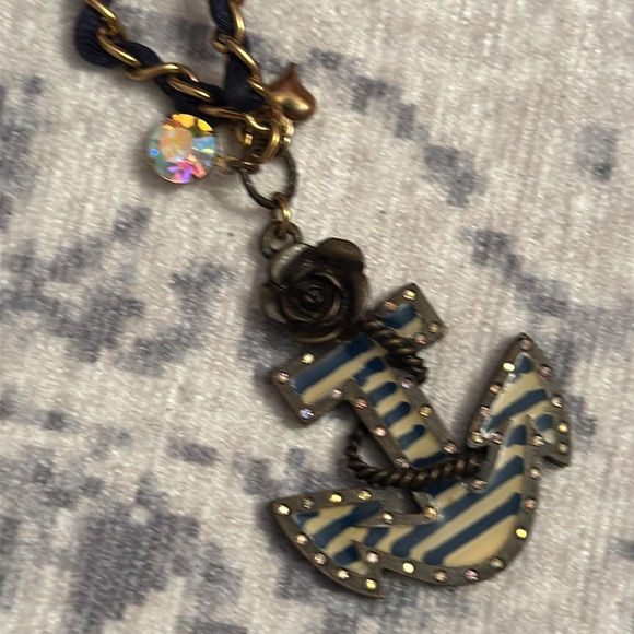 ⚓️ Betsey Johnson Anchor Necklace and Ring ⚓️ - Picture 1 of 6